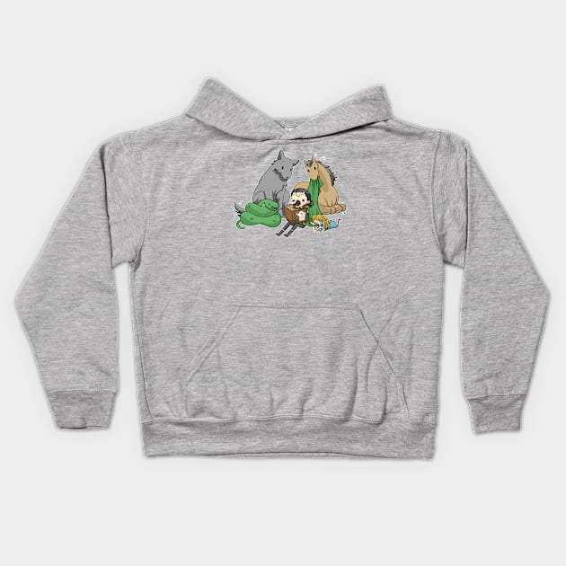 Scary Story Night! Kids Hoodie by HappyArtistJenn